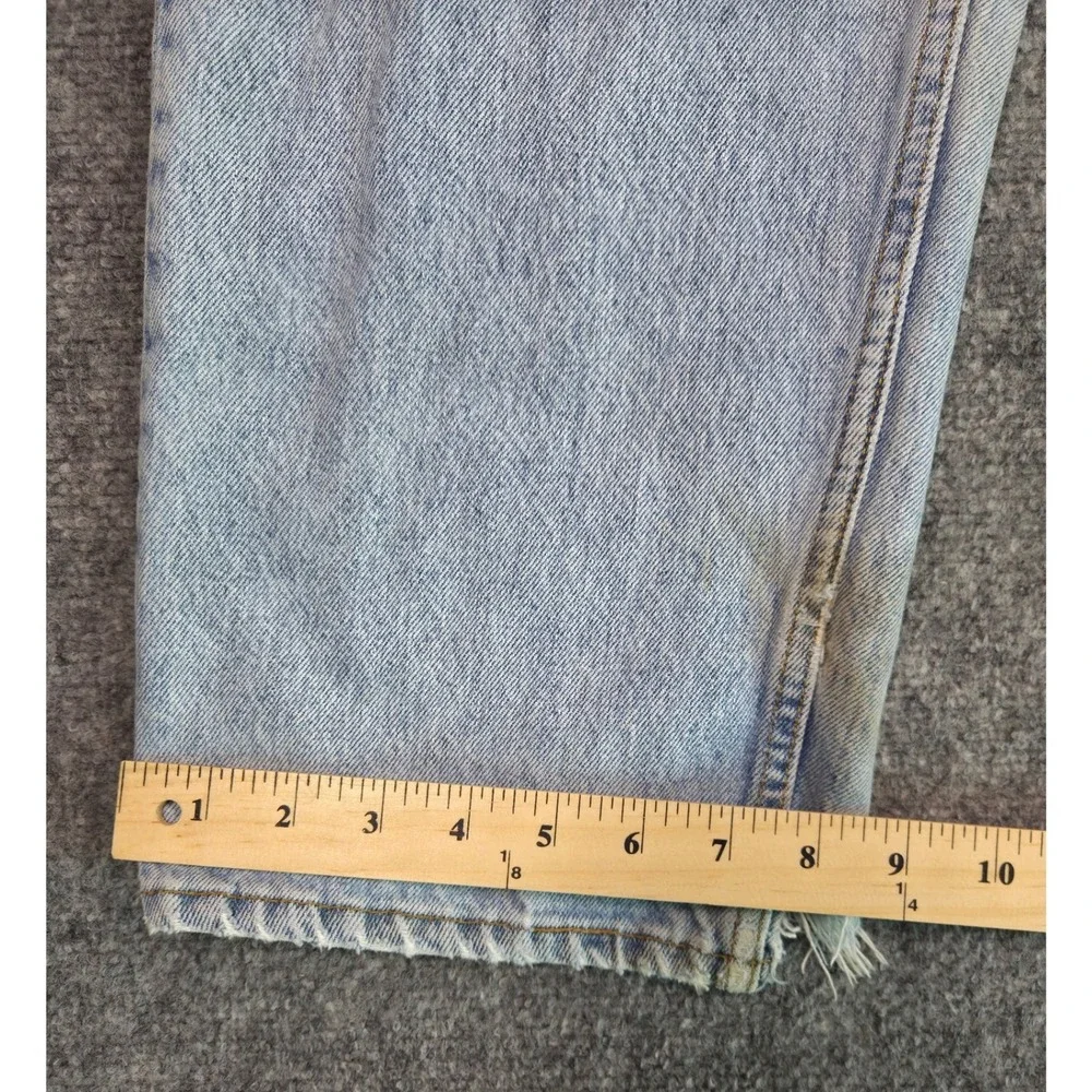 Vintage 90s Levi's 501 Jeans Mens 40x32 Light Wash Denim Made in USA Distressed